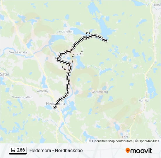 266 Bus Line Map