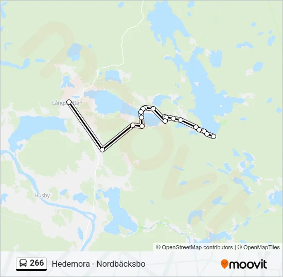 266 Bus Line Map