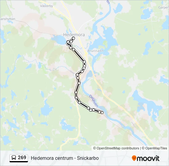 269 Bus Line Map
