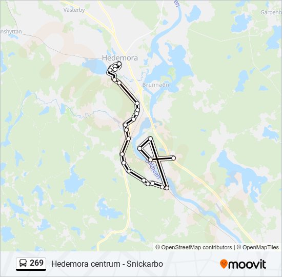 269 bus Line Map