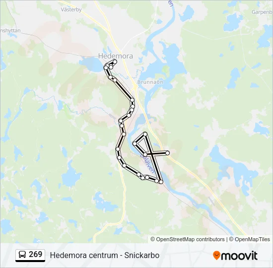269 Bus Line Map