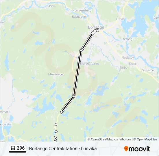 296 Bus Line Map