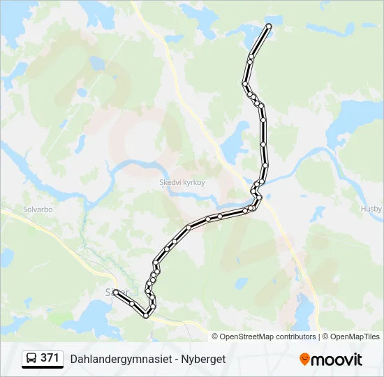 371 Bus Line Map