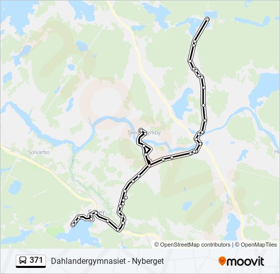 371 bus Line Map