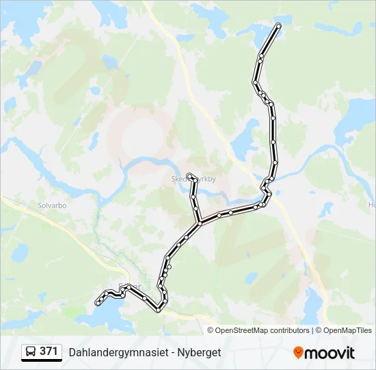 371 Bus Line Map