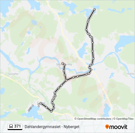 371 Bus Line Map