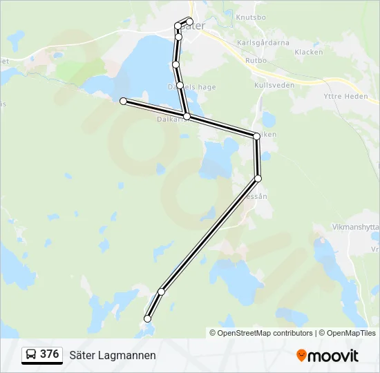 376 Bus Line Map