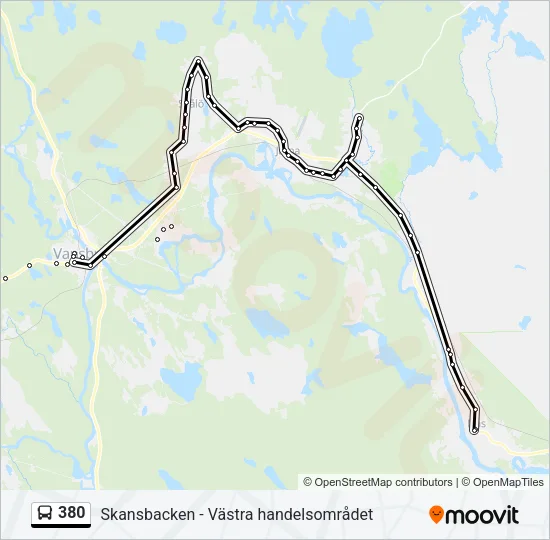 380 Bus Line Map