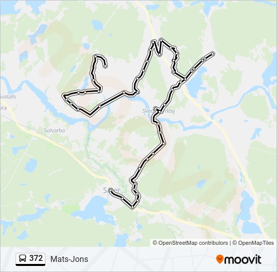 372 bus Line Map