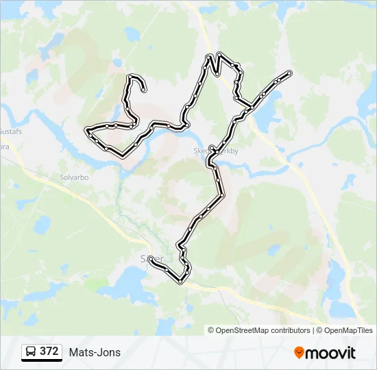 372 Bus Line Map