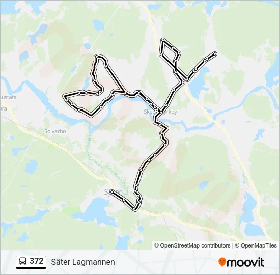 372 Bus Line Map