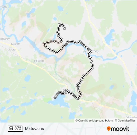 372 Bus Line Map
