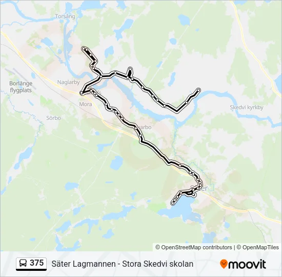 375 Bus Line Map