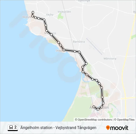 2 Bus Line Map