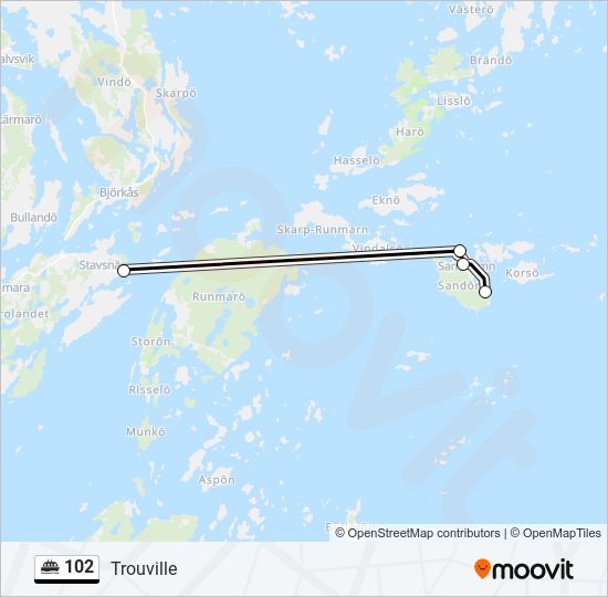 102 ferry Line Map