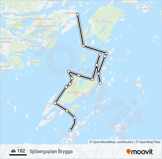 102  Line Map