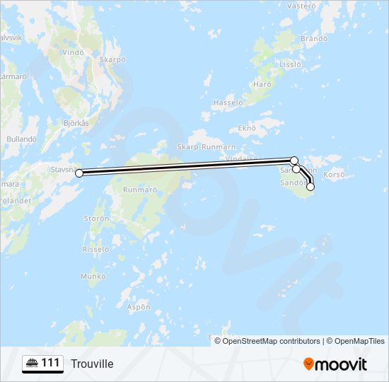 111 ferry Line Map