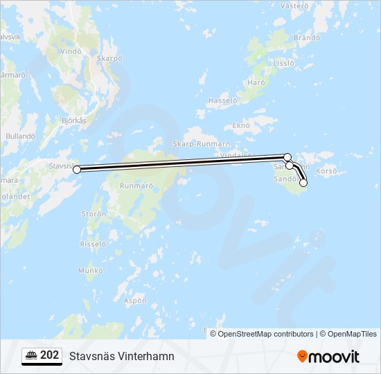 202 ferry Line Map