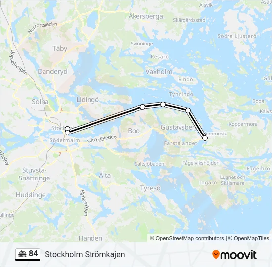 84 Ferry Line Map