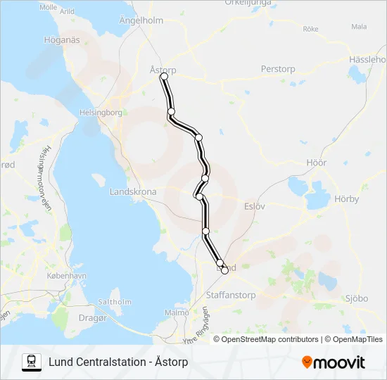 PÅGATÅGEN  Line Map