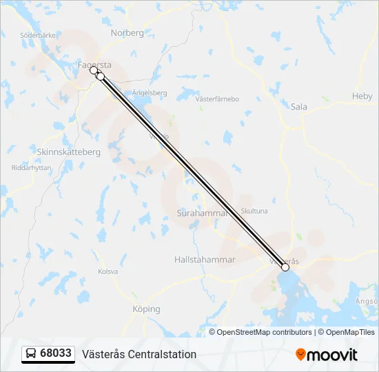 68033 Bus Line Map