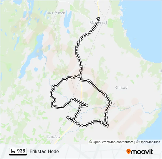 938 Bus Line Map