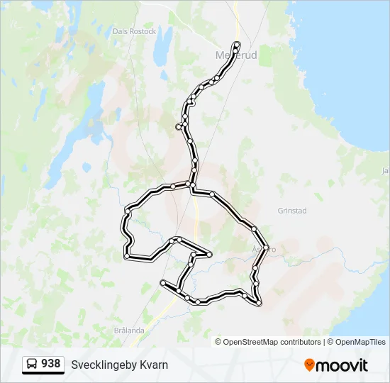 938 Bus Line Map
