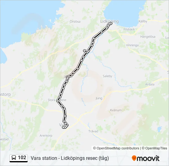 102  Line Map