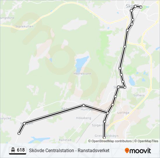 618 cable car Line Map