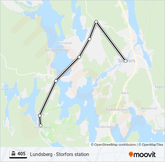 405 cable car Line Map