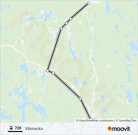 708 cable car Line Map