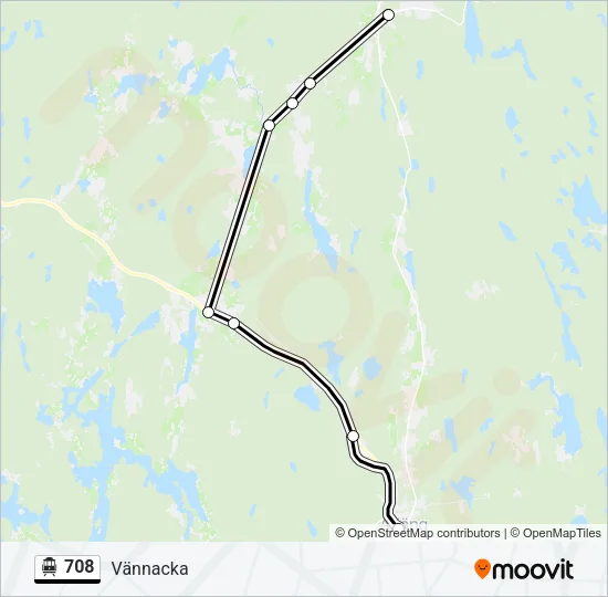 708 Cable Car Line Map
