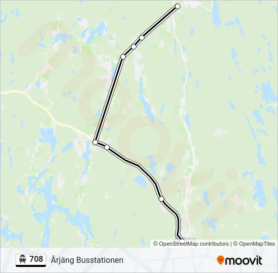 708 Cable Car Line Map
