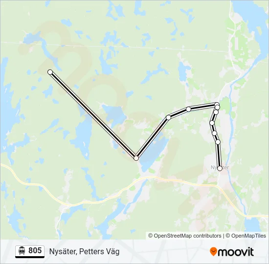 805 Cable Car Line Map