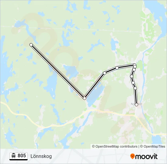 805 Cable Car Line Map