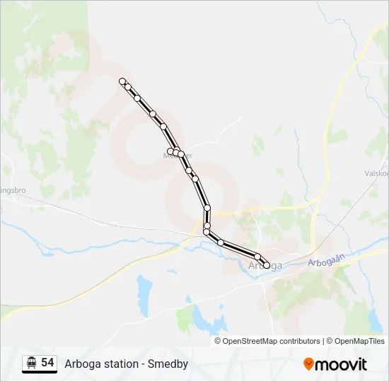 54 Cable Car Line Map