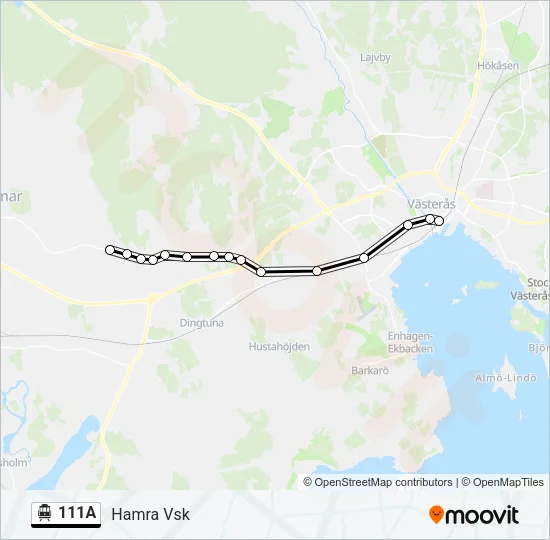 111A Cable Car Line Map
