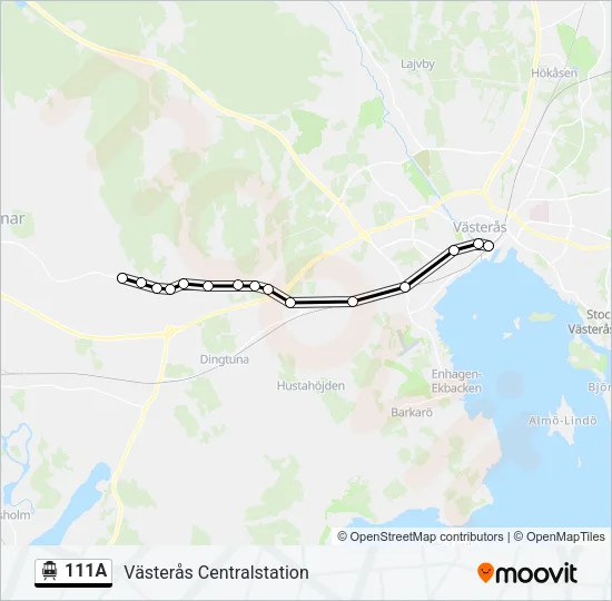 111A Cable Car Line Map