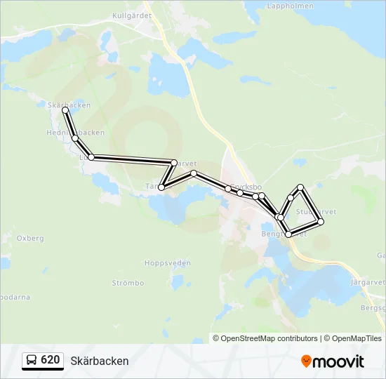 620 Bus Line Map