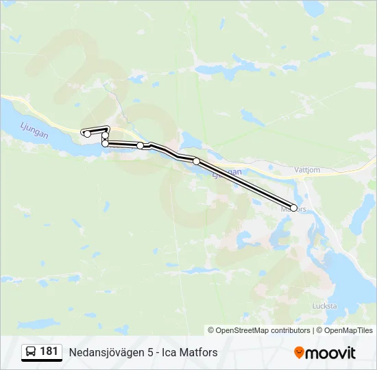 181 Bus Line Map