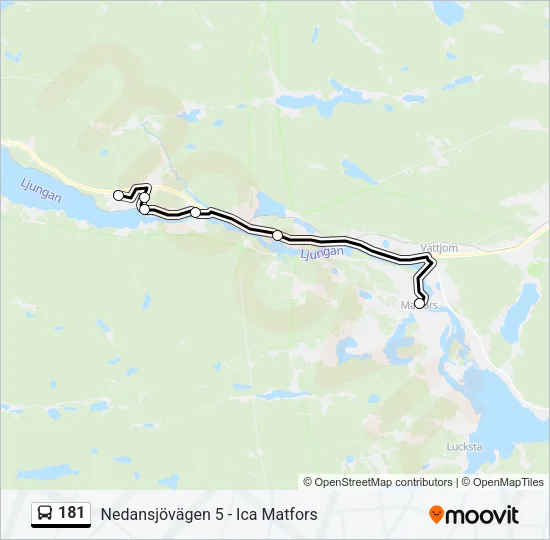 181 Bus Line Map