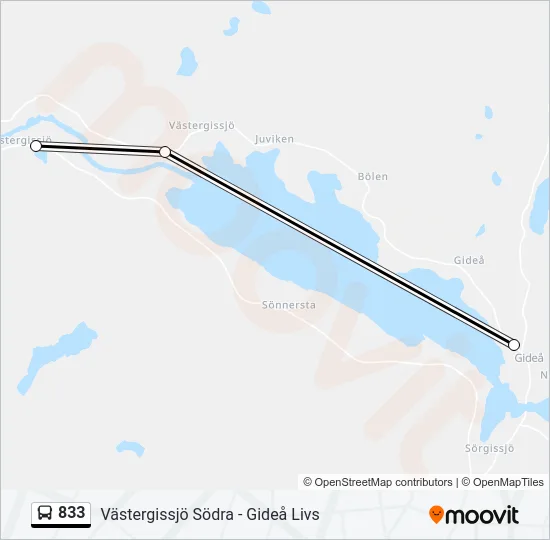 833  Line Map