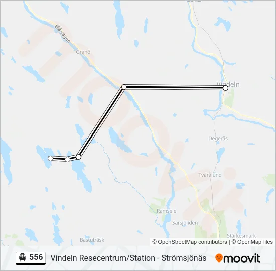 556 Cable Car Line Map