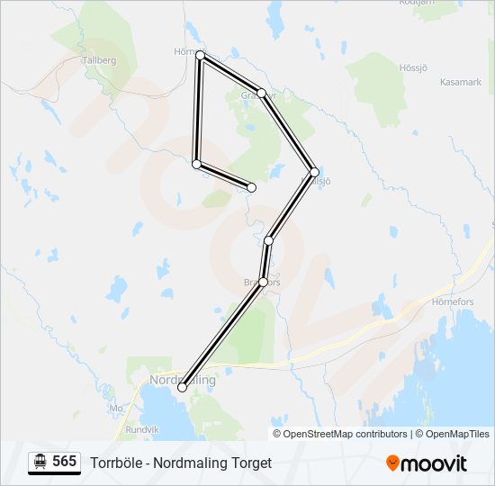 565 cable car Line Map