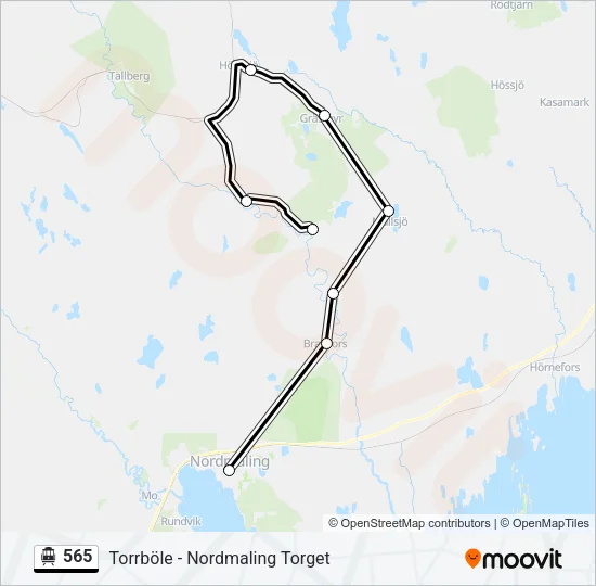 565 Cable Car Line Map