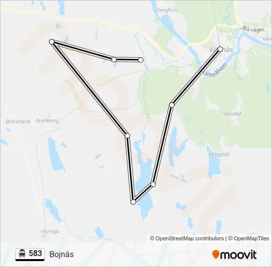 583 Cable Car Line Map