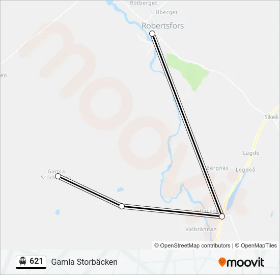 621 Cable Car Line Map