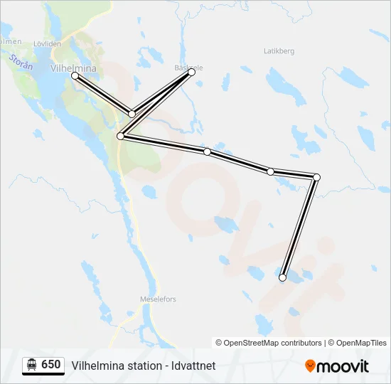 650 Cable Car Line Map