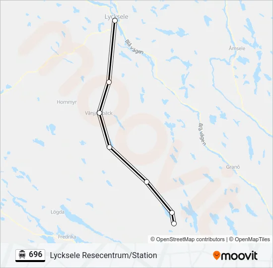 696 Cable Car Line Map