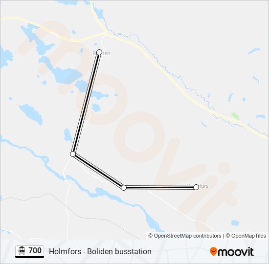 700 cable car Line Map